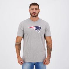 Camiseta New Era NFL New England Patriots Cinza Mescla-Masculino