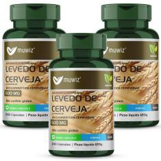 Levedo De Cerveja 500Mg + Complexo B 240 Cápsulas Muwiz