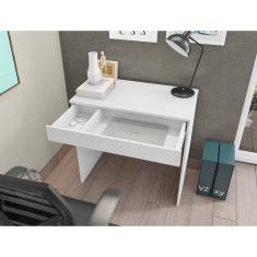 Mesa Escrivaninha para computador Alexia 80cm Cor Branco AJL