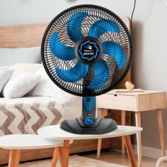 Ventilador 127V 126W Ozonic TS Mallory Preto/Azul