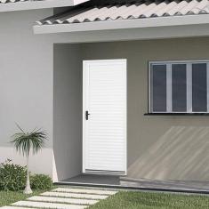Porta de Aço Laminada 215x65cm Minas Sul MGM Branco