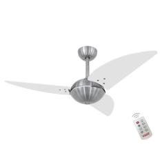 Ventilador Off Clear Branco 127v E Controle Remoto