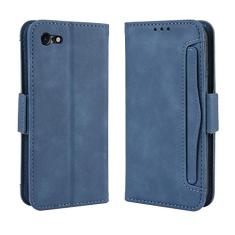 Capa com compartimento para cartão para iPhone 7/iPhone 8, capa flip carteira de couro para iPhone 7/iPhone 8, capa magnética retrô para celular, capa carteira com compartimentos para cartões