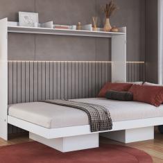 Cama Casal Articulável Horizontal 140 195cm X 156,8cm X 151cm Branco