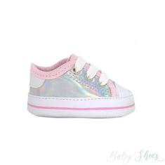 Tênis Infantil Starzinho Rosa Espelhado - Linha Baby/Bebê - Babyshoes,