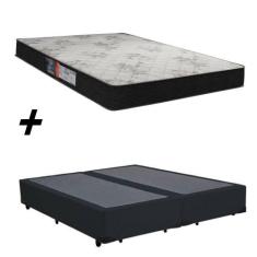 Cama Box Bipartido Casal + Colchão Portobel Viena D23 57x138x188
