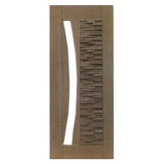 Porta de Madeira Maciça Mix Para Vidro Em Arco Casmavi de Cedro Arana 