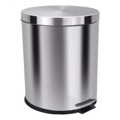 Lixeira Com Pedal 30 Litros Aço Inox Cesto Interno Removível
