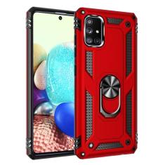 SORAKA Capa para Samsung Galaxy A71 5G com suporte para anel Capa Slim Fit de TPU macio Capa Samsung Galaxy A71 5G com placa de metal para suporte magnético de telefone para carro