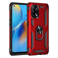 SORAKA Capa para OPPO A74 4G com suporte para anel Capa Slim Fit de TPU macio Capa OPPO A74 4G com placa de metal para suporte magnético de telefone para carro
