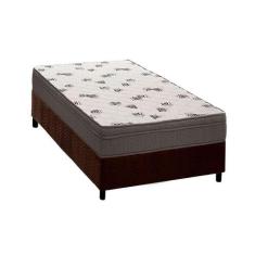 Cama Box Solteiro: Colchão Espuma Ortobom D45 Light Saúde Ortopilow + 