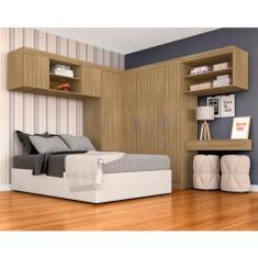 Guarda Roupa Casal Modulado Elsa Boreal - Móveis Arapongas Boreal
