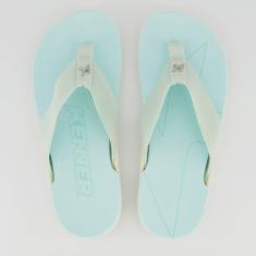 Chinelo Kenner NK6 Pro Branco e Azul-Unissex