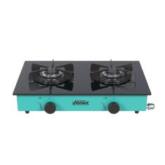 Fogao a Gas Portatil 2 Bocas Venax Flamalar Vitreo Verde