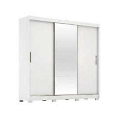 Guarda-roupa Casal com Espelho 3 Portas de Correr 6 Gavetas Demóbile L