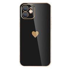 Capa de telefone de proteção de lente de revestimento sólido para iPhone 12 11 Pro Max X XR XS Max 7 8 6 6s Plus SE 3 2022 13 Pro Max Capa macia, preta, para iPhone11 Pro Max