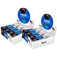 Combo 2x Power Bar 8 Unidades - Dark Chocolate - Max Titanium