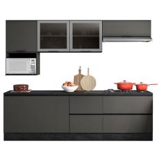 Cozinha 7 Peças Etna Grafite – Poliman