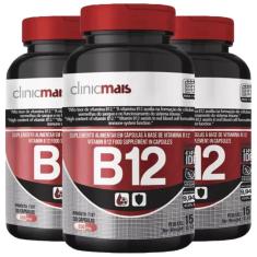 Vitamina B12 30 cápsulas de 500mg Kit com 3