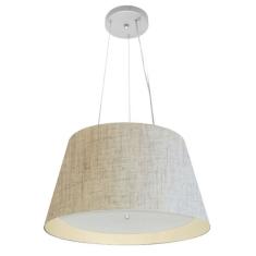 Lustre Pendente Cone Md-4119 Cúpula Em Tecido 21/40x30cm Rust