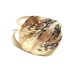 Anel de ouro 18 k Trabalhado Estampado - Elegancy Joias, 10