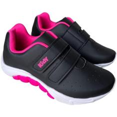 Tênis Infantil Feminino Sem Cadarço Calce Fácil Kidy Mais 1681228, 168