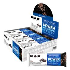 Power Protein Bar (Caixa c/ 8un de 90g)  Max Titanium