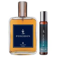 Kit Perfume Poseidon 100ml Masculino + Spray Portátil 10ml - Essência 