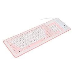 Teclado Mecânico, Teclados de Computador Teclado de Silicone Dobrável para Jogos Com 103 Teclas USB Com Fio de Silicone Dobrável à Prova d'água Mudo Teclado Dobrável Sem