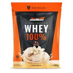 Whey 100% Refil 900g Sabor Baunilha New Millen