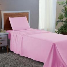 Conjunto Lençol Cama Solteiro 3 Peças 400 com Elástico e Fronha Toque 