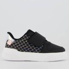 Tênis Klin Sky Holográfico Infantil Preto-Unissex