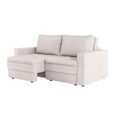 Sofá 3 lugares retrátil berna linho cru 180 cm
