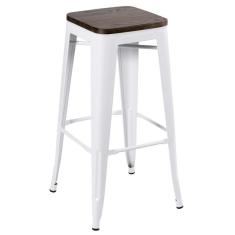 Banqueta Alta Iron Tolix 76 Cm Branco