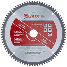 Mtx Disco De Serra Circular De Widea Para Aluminio 250 Mm 10 F30