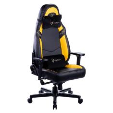 Cadeira Gamer Husky Gaming Avalanche 900, Preto E Amarelo, Com Almofad