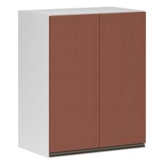 Armário Perola 60 Cm 2 Portas Luciane Branco Polar C/Gaia