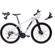  Bicicleta Aro 29 Ksw Xlt Alumínio 24v Câmbios Shimano Garfo Suspensão - Branco