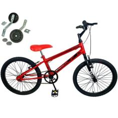 Bicicleta Infantil Aro 20 5 A 8 Anos + Rodinha Lateral  - Wolf Bike