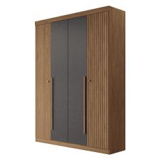 Guarda Roupa Solteiro Buriti Ripado 4 Portas - Santos Andirá