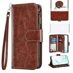 Asuwish Capa de celular para Samsung Galaxy Note 10 5G carteira com protetor de tela alça transversal flip zíper suporte para cartão de crédito Note10 notas 10s Ten Not S10 mulheres meninas homens