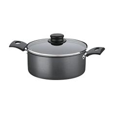 Caçarola de aluminio com revestimento interno de antiaderente 22cm 3,7L grafite - Turim