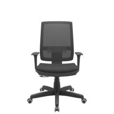 Cadeira Escritório Presidente Brizza NR17 com Mecanismo Relax Assento 