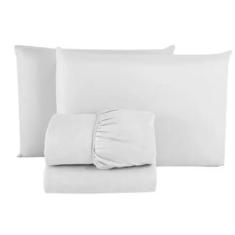 Jogo de Lençol CASAL 3 Peças Algodão Percal 160 Fios Com Elástico - RV