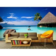 Papel de Parede Painel Fotográfico Praia 52 -1,00 X 1,00 - Voce Decora