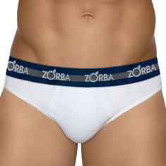 Cueca zorba slip 0764-0, M, Branco