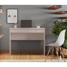 Escrivaninha 02 Gavetas Com Chave Felícia - Jcm Movelaria - Off White