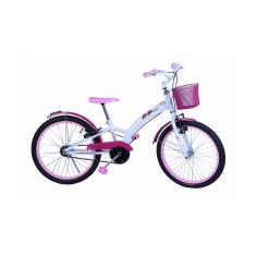 Bicicleta Infantil Aro 20 Feminina Fashion Com Paralama E Cesta