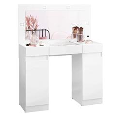 Camarim 3 gavetas e 2 portas Studio branco fosco liso Móveis Albatroz