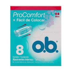 Absorvente Interno OB ProComfort Mini 8 Unidades Sempre Livre